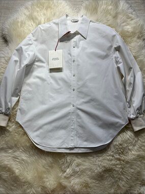 ALEXANDER MCQUEEN Puffed-Sleeve Cotton-Poplin Shirt